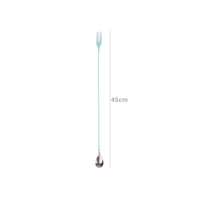 Colher Inox Cocktail Tiffany Azul 45cm